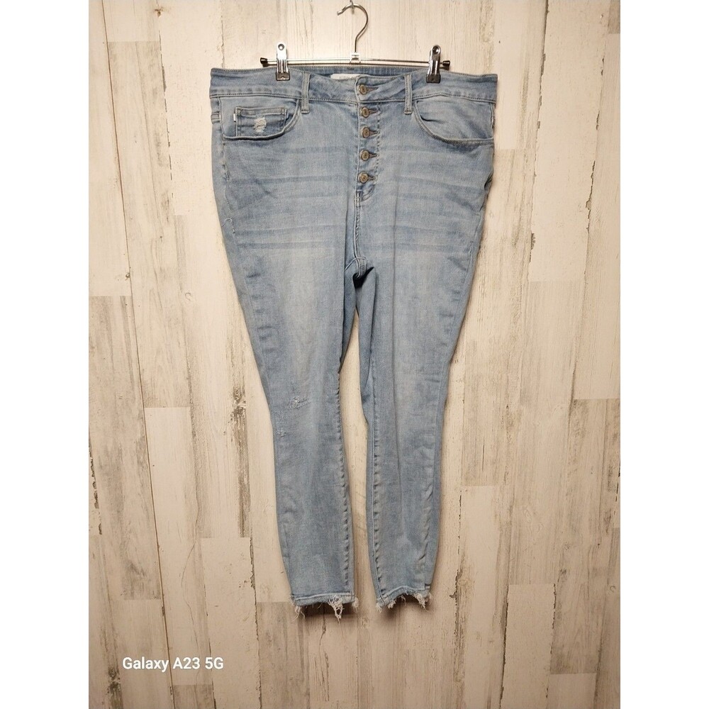 Judy Blue Light Wash Skinny Fit Jeans Size 18W